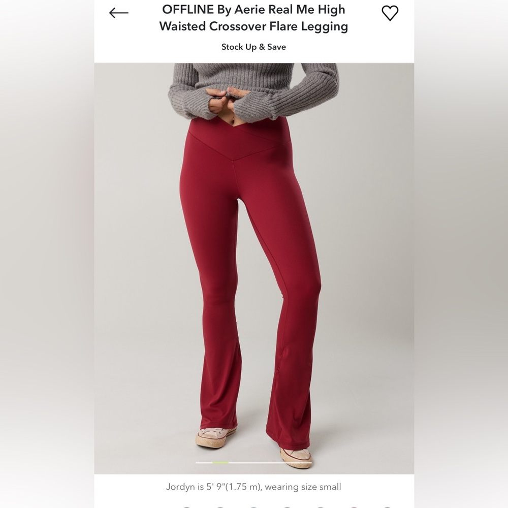 Aerie Crossover Flare Legging